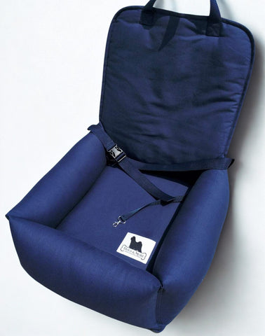 Car Pillow Seat for Toy Dogs - Navy