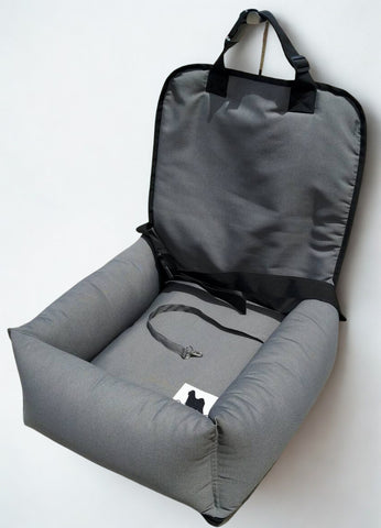 Car Pillow Seat for Toy Dogs - Grey