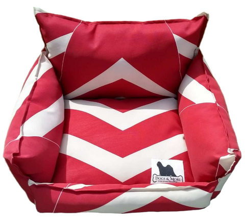 Cloudbed - Red and White Geo #575