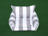 Cloudbed - Grey with White Stripes  #204
