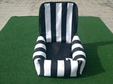 Car Pillow Seat for Toy Dog - Black and white Stripes