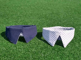 Collar - White with Blue Dots