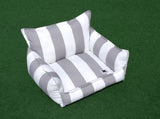Cloudbed - Grey with White Stripes  #204