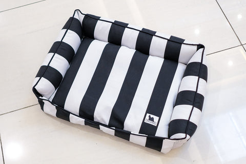 Premium Luxebed  - Black & White Stripes #186